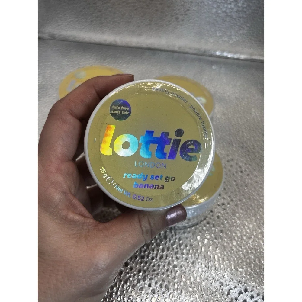 4pc Lottie London Ready Set! Go in Banana Setting Powder infused W/Hyaluronic